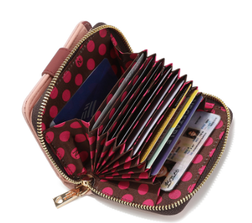 Nicole Lee Single Zip Around Card Wallet