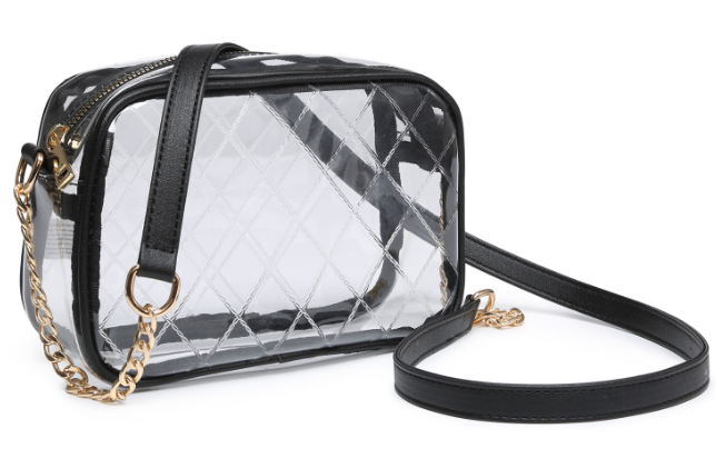 See Thru Net Pattern Crossbody Bag