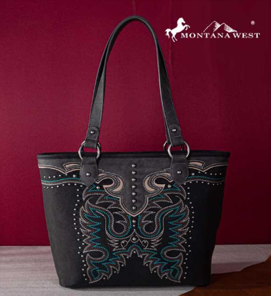 Embroidered Collection Concealed Carry Tote