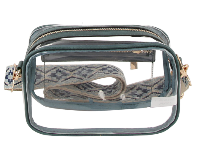 See Thru Boxy Crossbody Bag Guitar Strap