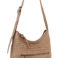 Fashion Stripe Quilted Shoulder Bag Hobo