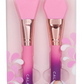 SILICONE FACIAL MASK BRUSH 2 PCS PINK