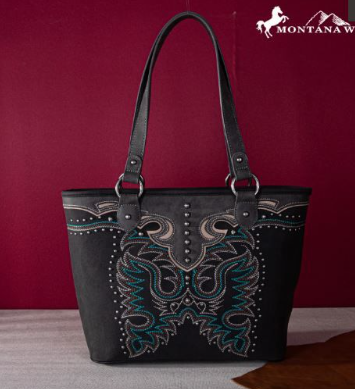 Montana West Embroidered Collection Concealed Carry Tote