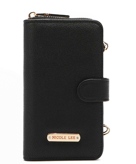 NICOLE LEE TRIFOLD PHONE CASE CROSSBODY WALLET