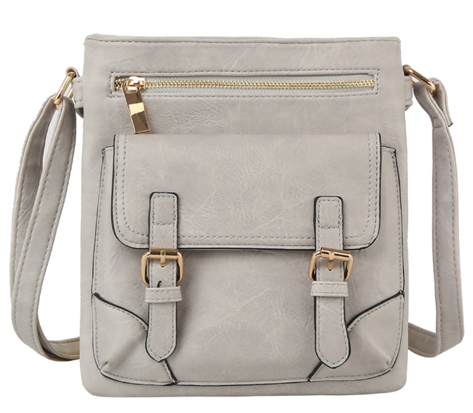 Fashion Buckle Flap Crossbody Bag