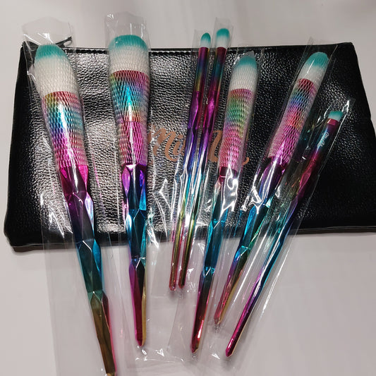 Miss Lil makeup brush 7pc +bag