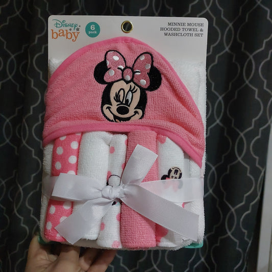 Disney 6pc set towels for babies