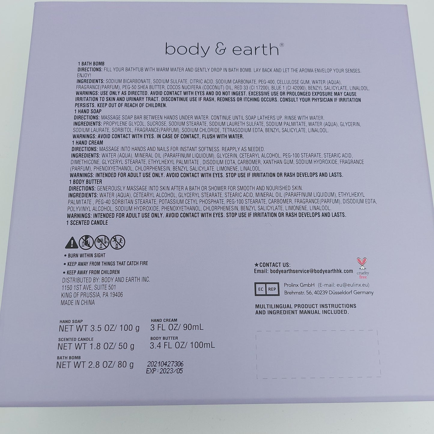 Body & earth Orchid set