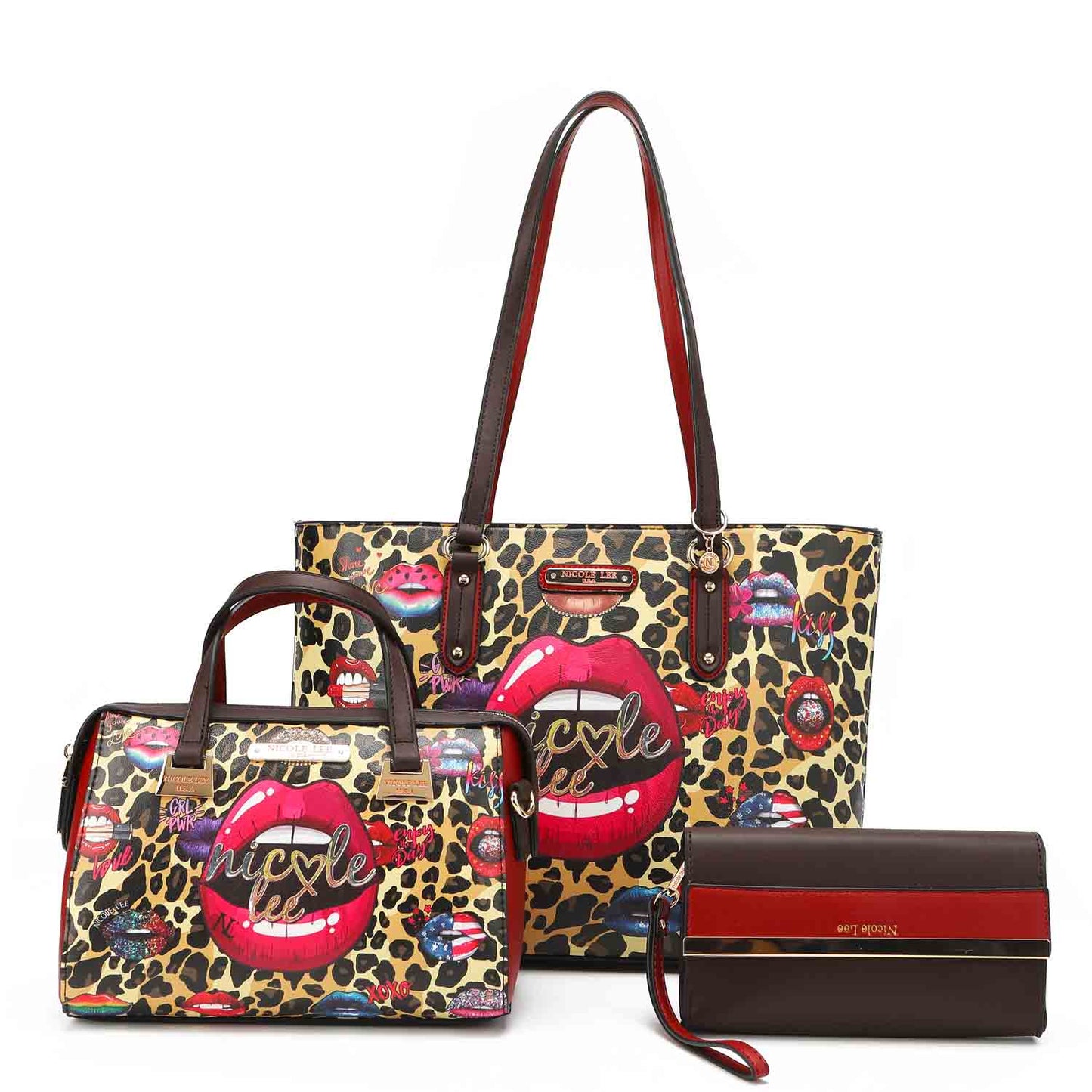 Nicole Lee WILD LIPS 3-in-1 Shopper Set