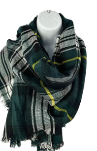 WINTER PLAID PATTERN SCARF