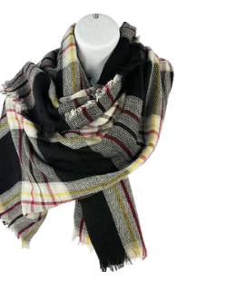 WINTER PLAID PATTERN SCARF