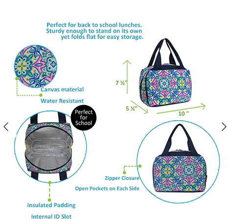 Nile Florals NGIL Insulated Lunch Bag