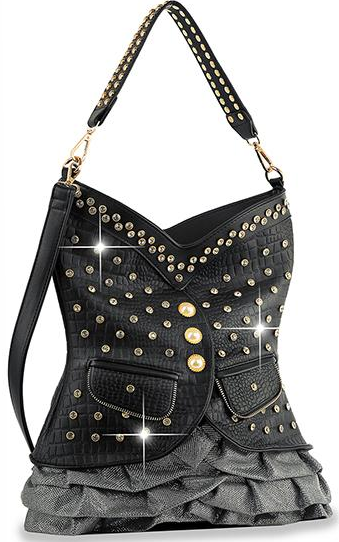 Vest Design Tall Hobo Handbag