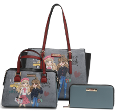 NIKKY FRIENDS LOOKS ALIKE 3-in-1 Satchel Set